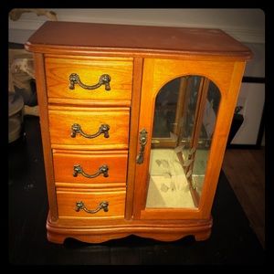 Beautiful wooden jewelry box